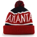 czapka-czerwona-i-ciemnoniebieska-z-pomponem-atlanta-braves-mlb-cuff-knit-calgary-47-brand