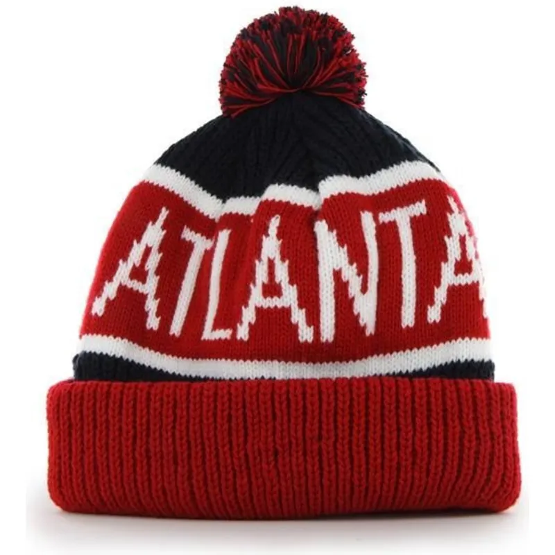 czapki-pompon-czerwony-atlanta-braves-mlb-47-brand czapki-pompon-czerwony-atlanta-braves-mlb-47-brand