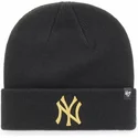 czarna-czapka-z-logo-w-kolorze-zlotym-new-york-yankees-mlb-cuff-knit-metallic-od-47-brand