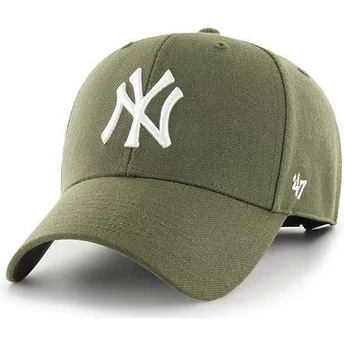Wyginięta czapka brązowa New York Yankees MLB MVP 47 Brand