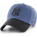granatowa-czapka-z-zakrzywionym-daszkiem-i-czarnym-logo-new-york-yankees-mlb-clean-up-two-tone-od-47-brand