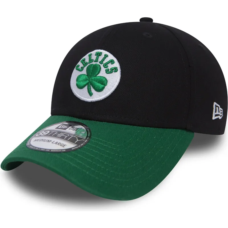 czapki-curva-czarny-dopasowany-39thirty-black-base-boston-celtics-mlb-new-era