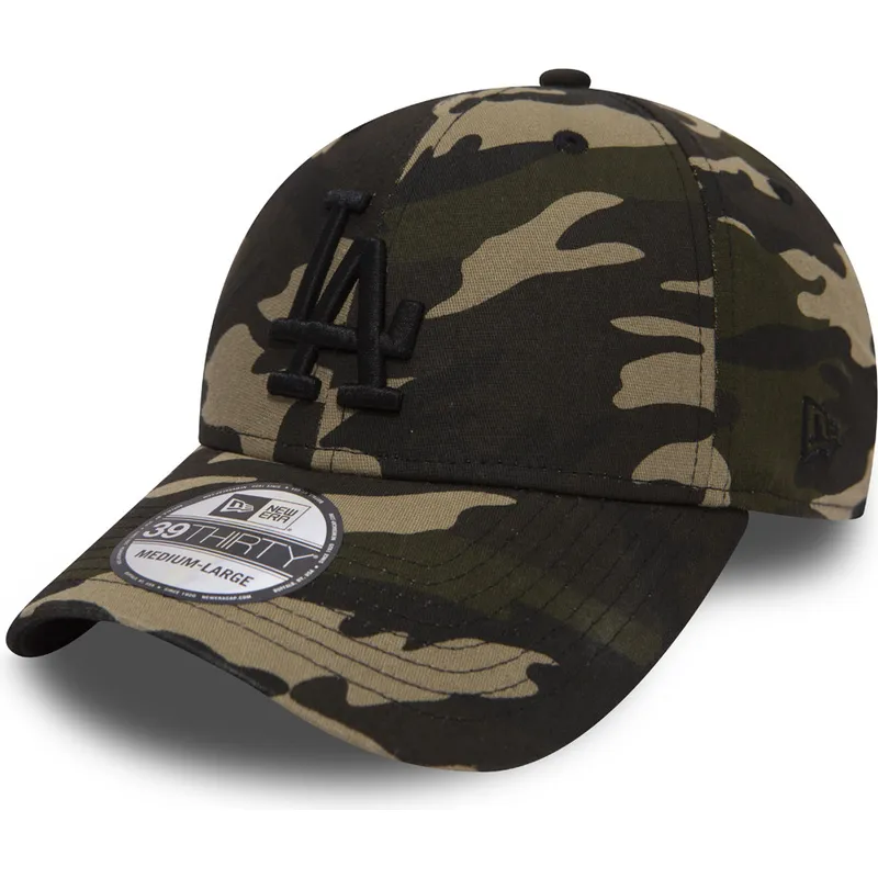czapki-curva-kamuflaz-dopasowany-negro-39thirty-essential-los-angeles-dodgers-mlb-new-era