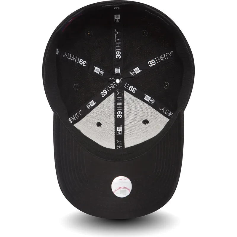 czapki-curva-czarny-dopasowany-dla-dziecka-39thirty-rubber-prime-new-york-yankees-mlb-new-era