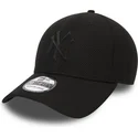 czapki-curva-czarny-dopasowany-dla-dziecka-39thirty-rubber-prime-new-york-yankees-mlb-new-era