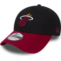 czapki-curva-czarny-dopasowany-39thirty-black-base-miami-heat-nba-new-era