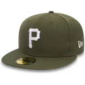 czapki-plana-zielony-dopasowany-59fifty-seasonal-heather-pittsburgh-pirates-mlb-new-era
