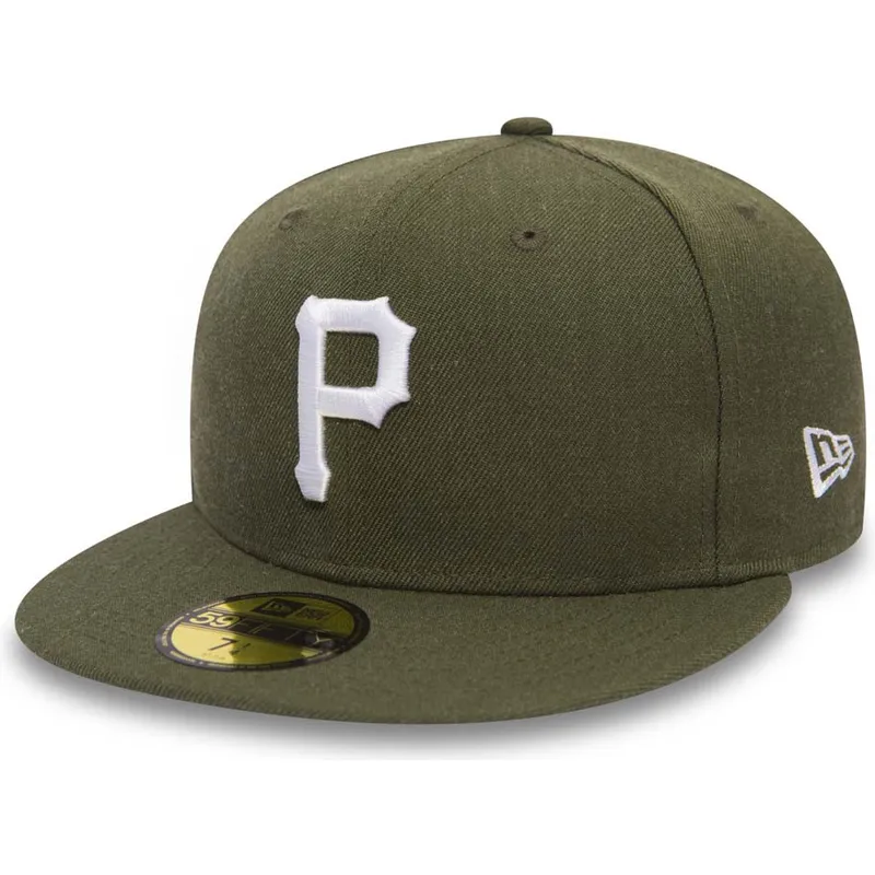 czapki-plana-zielony-dopasowany-59fifty-seasonal-heather-pittsburgh-pirates-mlb-new-era