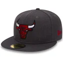 czapki-plana-czarny-dopasowany-59fifty-heather-chicago-bulls-nba-new-era