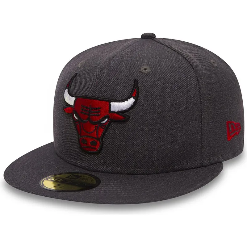 czapki-plana-czarny-dopasowany-59fifty-heather-chicago-bulls-nba-new-era