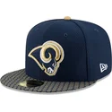 czapki-plana-niebieski-dopasowany-59fifty-sideline-los-angeles-rams-nfl-new-era