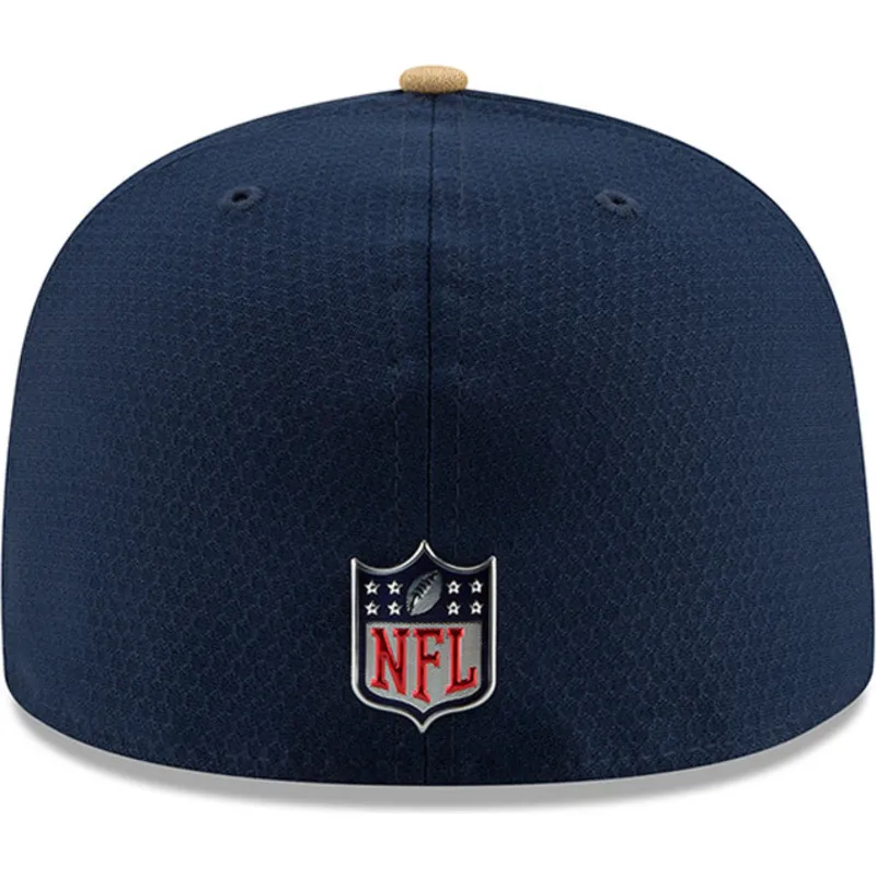czapki-plana-niebieski-dopasowany-59fifty-sideline-los-angeles-rams-nfl-new-era