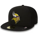 czapki-plana-czarny-dopasowany-59fifty-black-coll-minnesota-vikings-nfl-new-era