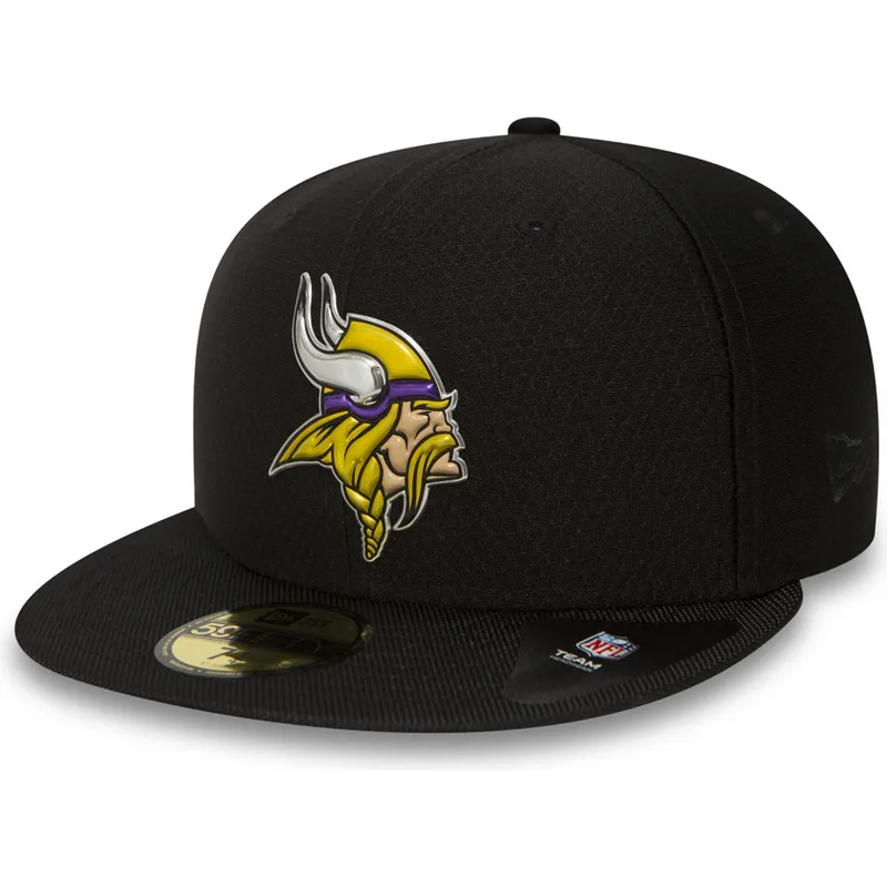 czapki-plana-czarny-dopasowany-59fifty-black-coll-minnesota-vikings-nfl-new-era