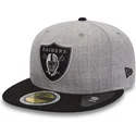 czapki-plana-szary-dopasowany-59fifty-reflective-heather-las-vegas-raiders-nfl-new-era