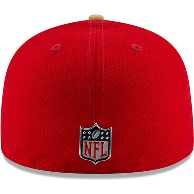 czapki-plana-czerwony-dopasowany-59fifty-sideline-san-francisco-49ers-nfl-new-era