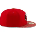 czapki-plana-czerwony-dopasowany-59fifty-sideline-san-francisco-49ers-nfl-new-era