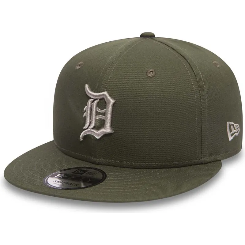 czapki-plana-zielony-snapback-9fifty-league-essential-detroit-tigers-mlb-new-era