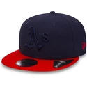 granatowo-czerwona-czapka-z-daszkiem-typu-snapback-9fifty-diamond-era-essential-oakland-athletics-mlb-od-new-era