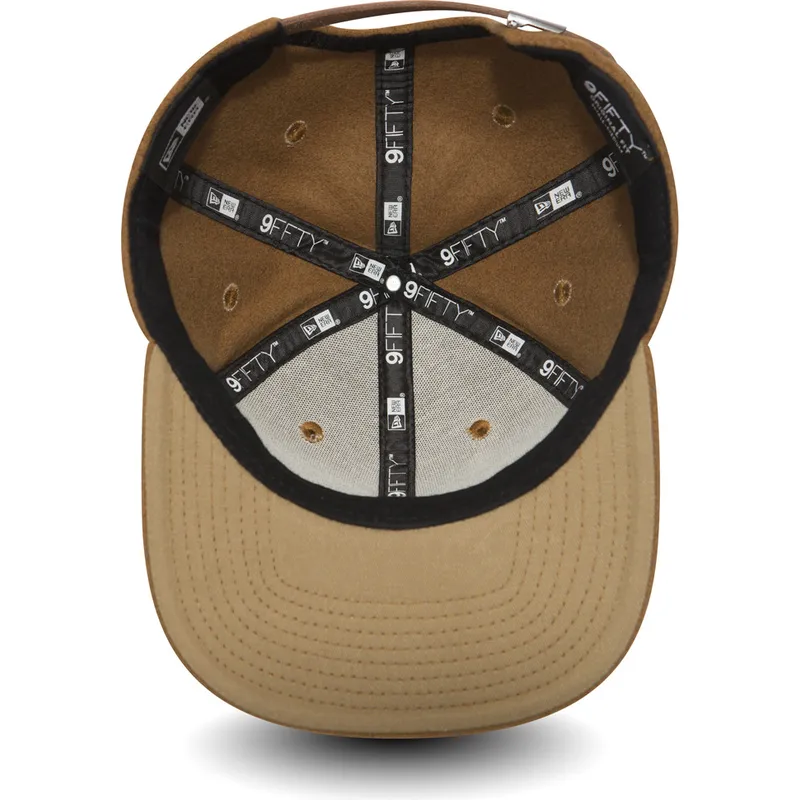 czapki-plana-brazowy-tasma-regulowana-9fifty-new-era