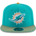 czapki-plana-niebieski-snapback-9fifty-sideline-miami-dolphins-nfl-new-era