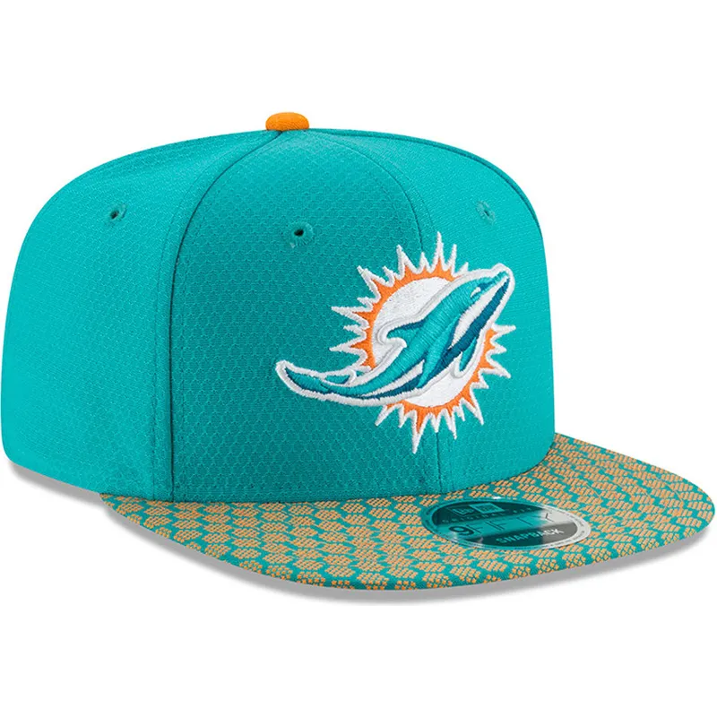 czapki-plana-niebieski-snapback-9fifty-sideline-miami-dolphins-nfl-new-era