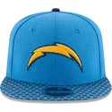czapki-plana-niebieski-snapback-9fifty-sideline-los-angeles-chargers-nfl-new-era