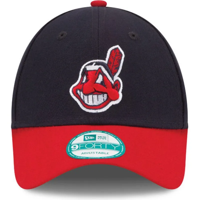 czapki-curva-czarny-tasma-regulowana-9forty-the-league-cleveland-indians-mlb-new-era