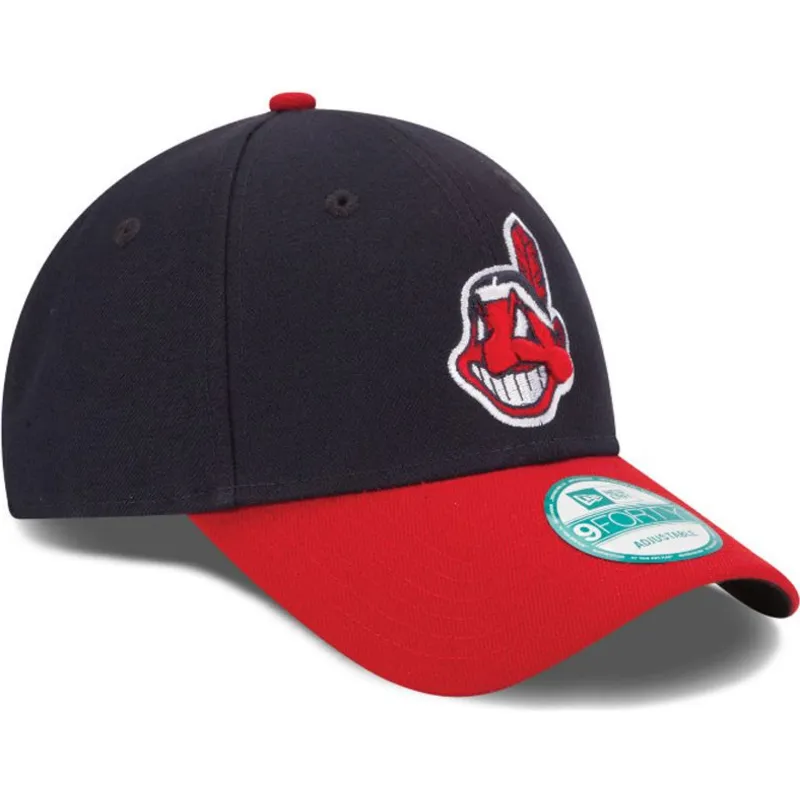 czapki-curva-czarny-tasma-regulowana-9forty-the-league-cleveland-indians-mlb-new-era