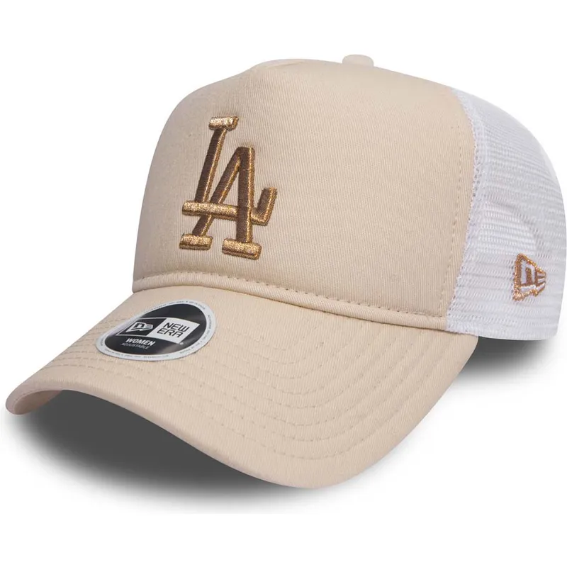 czapki-curva-roz-snapback-bronce-9forty-essential-los-angeles-dodgers-mlb-new-era