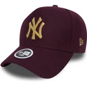 czapki-curva-czerwony-tasma-regulowana-granate-9forty-melton-a-frame-new-york-yankees-mlb-new-era