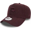 czapki-curva-fioletowy-tasma-regulowana-granate-granate-9forty-seasonal-heather-a-frame-pittsburgh-pirates-mlb-new-era