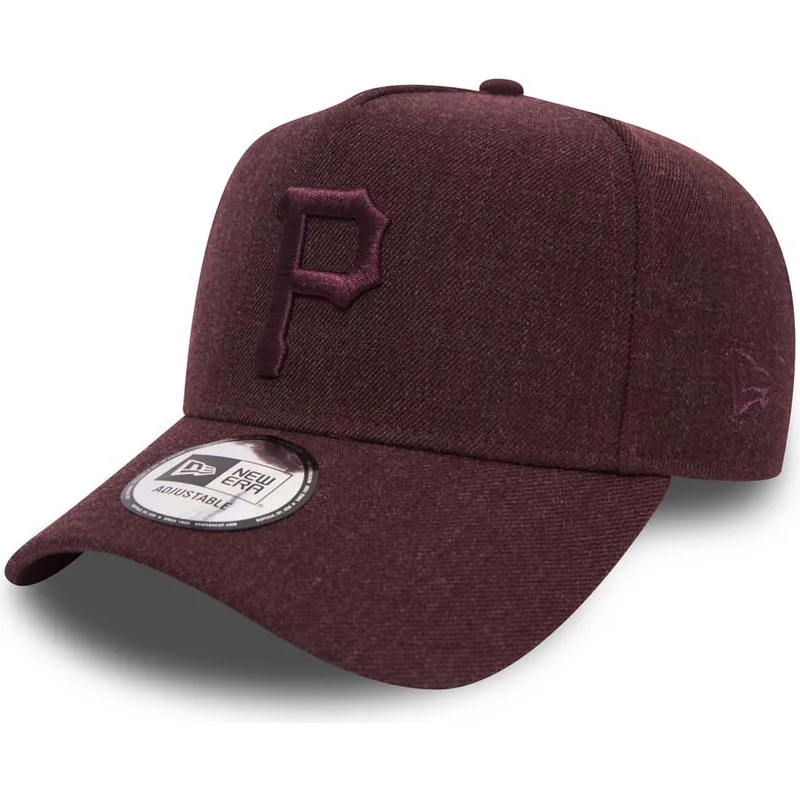 czapki-curva-fioletowy-tasma-regulowana-granate-granate-9forty-seasonal-heather-a-frame-pittsburgh-pirates-mlb-new-era