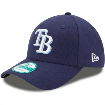 Wyginięta czapka ciemnoniebieska z regulacją 9FORTY The League Tampa Bay Rays MLB New Era