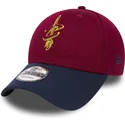 czapki-curva-czerwony-tasma-regulowana-9forty-mesh-cleveland-cavaliers-nba-new-era