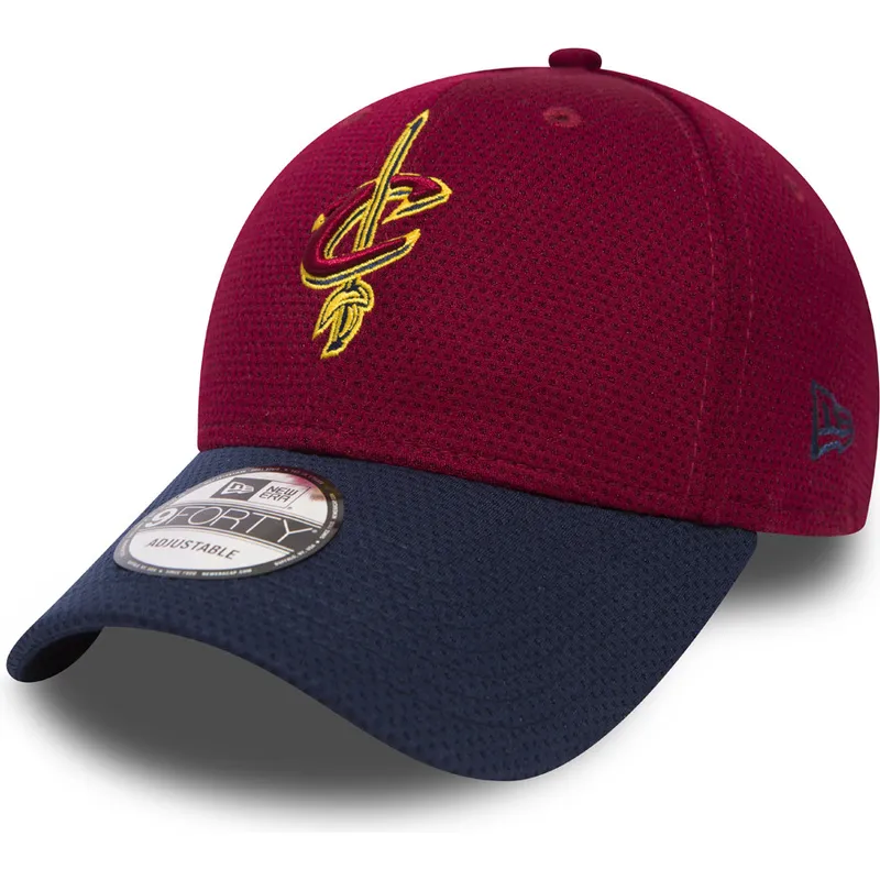 czapki-curva-czerwony-tasma-regulowana-9forty-mesh-cleveland-cavaliers-nba-new-era
