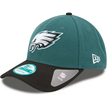 Wyginięta czapka zielona i czarna z regulacją 9FORTY The League Philadelphia Eagles NFL New Era
