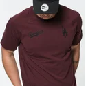 koszulki-krotki-rekaw-czerwony-granate-tech-series-los-angeles-dodgers-mlb-new-era