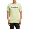 t-shirt-krotki-rekaw-zolty-crisp-euro-shadow-lime-volcom