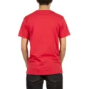 t-shirt-krotki-rekaw-czerwona-grubby-true-red-volcom