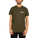 t-shirt-krotki-rekaw-zielona-shroomy-dark-green-volcom