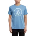t-shirt-krotki-rekaw-niebieska-circle-stone-wrecked-indigo-volcom