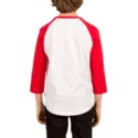 t-shirt-krotki-rekaw-biala-i-czerwona-dla-dziecka-swift-white-volcom