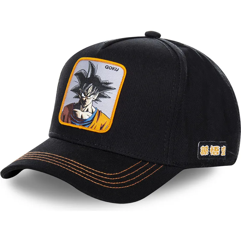 czapki-curva-czarny-snapback-son-goku-dragon-ball-capslab czapki-curva-czarny-snapback-son-goku-dragon-ball-capslab