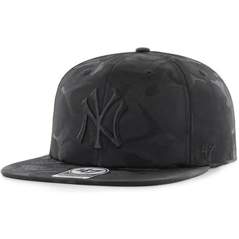 czapki-plana-kamuflaz-snapback-negro-new-york-yankees-mlb-47-brand