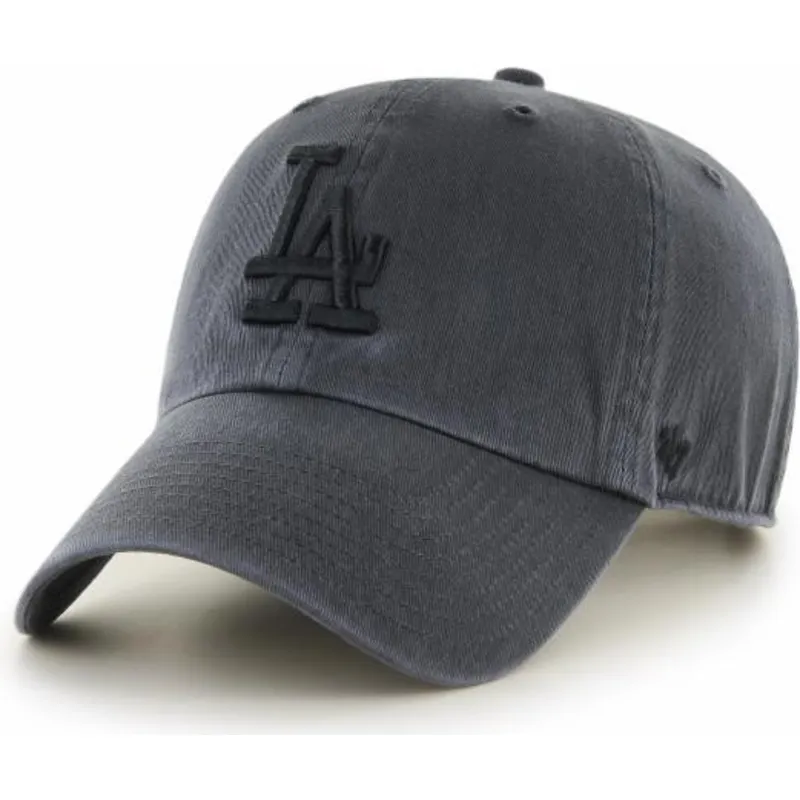 czarna-czapka-z-zakrzywionym-daszkiem-z-czarnym-logo-los-angeles-dodgers-mlb-clean-up-od-47-brand