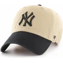 czapki-curva-bezowy-tasma-regulowana-negro-new-york-yankees-mlb-47-brand