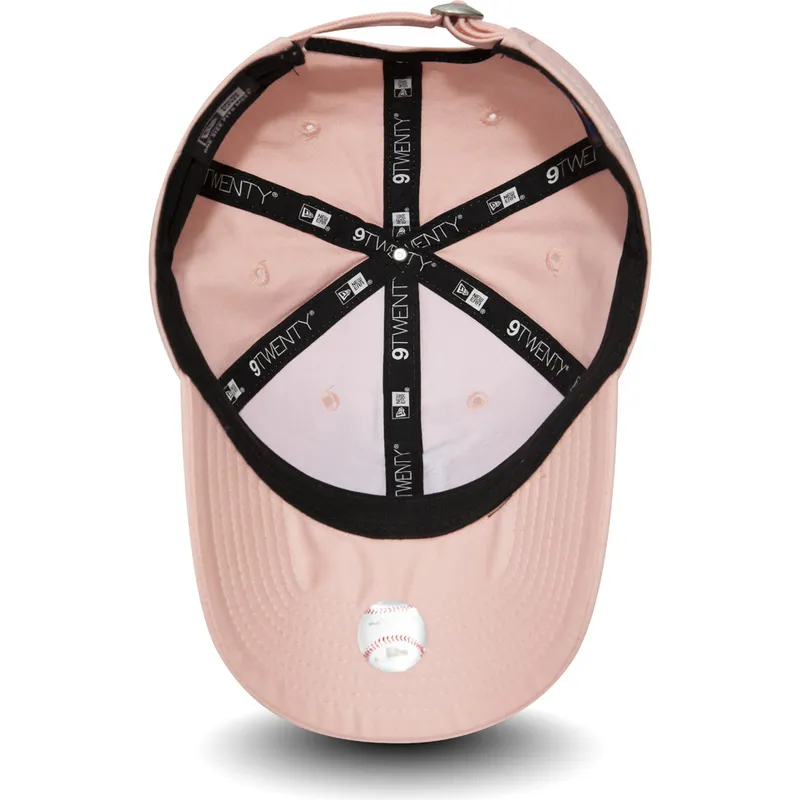 czapki-curva-roz-tasma-regulowana-9twenty-essential-packable-los-angeles-dodgers-mlb-new-era