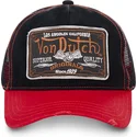 czarna-czapka-trucker-z-czerwonym-daszkiem-truck09-marki-von-dutch