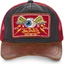 czapka-trucker-czarno-czerwono-brazowa-truck04-od-von-dutch